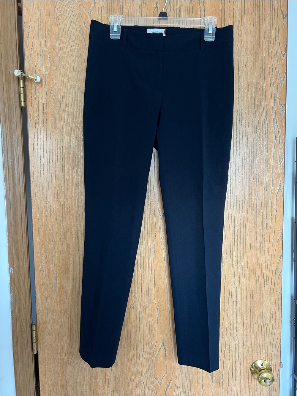 Calvin Klein Navy Slim Straight Leg Trousers